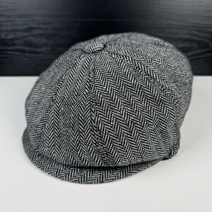 Jaxon Hats Union Wool Blend Newsboy Cap - Gray - Medium - New